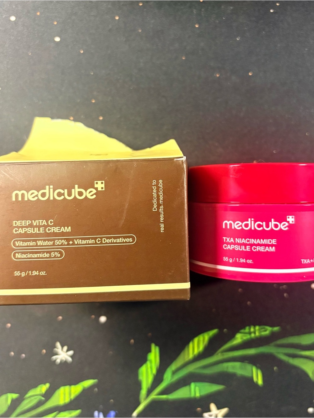 Medicube Deep Vita C & TXA Niacinamide Capsule Cream K-Beauty Skincare Bundle